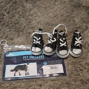 Black and White Pet Sneakers